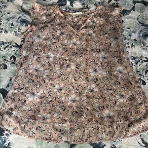 Pleione Floral Blouse - Pink and White